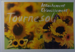 Petit Calendrier Poche 2007 Fleur Tournesol - Ploudaniel Finistère - Small : 2001-...