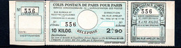Z10-3 France Colis Postaux De Paris Pour Paris N° 141 ** à 10% De Côte ( Référence Spink/Maury 2022/2023) - Altri