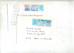 Lettre Cachet Reims Sur Vignette Bureau - 1985 Papier « Carrier »