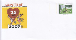 Entier Postal-2007--Picasso-Tennis-''Les Petits As -25è Mondial Des 12-14 Ans-Tarbes - PAP: Privé-bijwerking