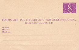 Nederland 1963 Adreswijziging  8 Ct V.Krimpen - Postal Stationery