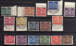 REPUBBLICA DI SAN MARINO 1945 SEGNATASSE POSTAGE DUE TASSE TAXE SERIE COMPLETA COMPLETE SET USATA USED OBLITERE' - Timbres-taxe