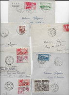 MAROC  Cachet Postal De BENI MELLAL De 1947 à 1949 Lot De 7 Enveloppes - Altri - Africa
