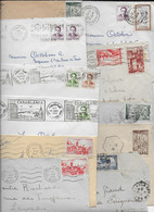 MAROC  Cachet Postal Ou Flamme De  CASABLANCA Entre 1925 Et 1964 Lot De 12 Enveloppes - Otros - África