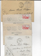 MAROC  Cachet Postal Ou Flamme De  FEZ  Entre 1925 Et 1949 Lot De 4 Enveloppes - Otros - África