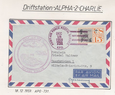 USA Driftstation Alpha-2-CHARLIE Cover 1959  (DR156B) - Scientific Stations & Arctic Drifting Stations