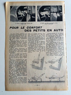 Article De Presse Chaise Dossier Avant Inclinable Appuie Tete 2CV CITROEN 1955 - Sylvain Et Sylvette