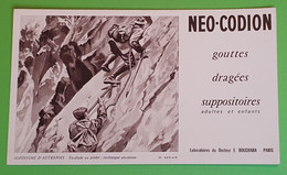 Buvard 411 - Laboratoire - NEO CODION - Tableau Alpinisme 30 - Etat D'usage : Voir Photos - 21x12 Cm Environ - Vers 1960 - Produits Pharmaceutiques