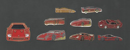 PINS PIN'S AUTO FERRARI  630 AUTOMOBILE F40 CT 800  LOT 9 PINS TOUS DIFFERENTS - Ferrari