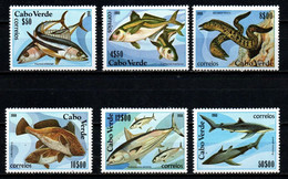 Cap-Vert YT 425-430 Neuf Sans Charnière XX MNH Poisson Fish Sealife - Cap Vert