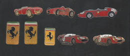 PINS PIN'S AUTO FERRARI  631 AUTOMOBILE F40 COURSES RETRO  LOT 8 PINS - Ferrari