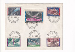 Brief Met Speciale Stempels - 1957 - Expo 58 - 1047-52 Volledige Reeks - Buste-lettere