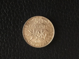 50c 1910 Argent - 50 Centimes