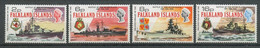 FALKLAND 1974 N° 231/234 ** Neufs MNH Superbes C 35 € Bateaux Navires Bataille Du Rio De La Plata Exeter Ajax Graf Spee - Falklandeilanden