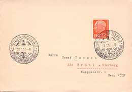 SAARLAND - BRIEF 1957 MIT SSt "DER BUNDESPRÄSIDENT AN DER SAAR" Mi #414 / YZ219 - Covers & Documents