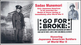 2021 NEW *** USA United States Cover Go For Broke, First Day Cover Japanese Japan Army World War II (**) - Guerre Mondiale (Seconde)