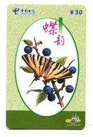 Télécarte China Telecom : Papillon - Butterflies