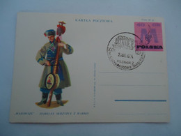 POLAND MAXIMUM CARDS    MUSICS  1974 MAZOWSZE - Tarjetas Máxima