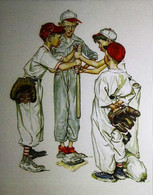 ►  NORMAN ROCKWELL - BASEBALL   - Belle Reproduction En Carte Moderne USA - Baseball