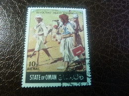 State Of Oman - Revolters Heavy Equipment - 10b - Air Mail - Polychrome - Oblitéré - Année 1970 - - Costumes