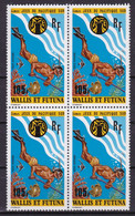 Wallis Et Futuna 1975 Sport Plongée Diving YT PA 66 Block Of 4 Stamps MNH** - Plongée