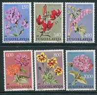 YUGOSLAVIA 1977 Garden Flowers MNH / **.  Michel 1676-81 - Nuovi