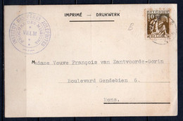 337 Op Drukwerkkaart Gestempeld (sterstempel) VELM - 1932 Ceres E Mercurio