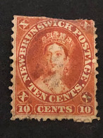 NEW BRUNSWICK  SG 17  10c Red  With Imperfections - Used Stamps