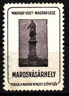 Marosvásárhely Târgu Mureș BEM General Revolution Monument Occupation Revisionism WW1 Romania Hungary Transylvania Label - Transsylvanië