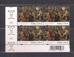 POLAND 2021 - 230th ANNIVERSARY Of THE CONSTITUTION ON MAY 3 BLOCK Of 4 L MNH - Ongebruikt