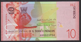 Saint Thomas Ja Prince  10 Dobras 2020 Pnew  UNC - Sao Tome And Principe