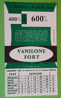 Buvard 748 CALENDRIER - Laboratoire Ana - VANILONE -Etat D'usage:voir Photos- 12x20.5 Cm Environ - JANVIER 1957 - Produits Pharmaceutiques