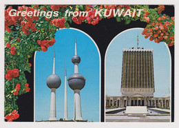 KUWAIT Ministry Of Information And Water Towers View Vintage Photo Postcard (53259) - Koweït