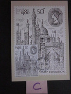 1980 LONDON 1980 INTERNATIONAL STAMP EXHIBITION P.H.Q. CARD WITH FIRST DAY OF ISSUE POSTMARK. ( 02342 )(C) - Cartes PHQ