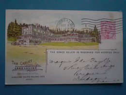 Canadian Pacific Railway Co's Hôtel The Chalet Lake Louise - Comptes Du 29-09-1913 - 1903-1954 Kings