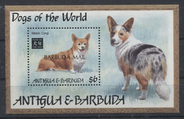 Barbuda - 1995 Dogs Block (1) MNH__(TH-7558) - Antigua Et Barbuda (1981-...)