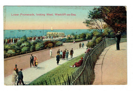 ANGLETERRE WESTCLIFF ON SEA Lower Promenade Looking West Plan Peu Courant - Southend, Westcliff & Leigh