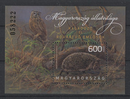 Hungary - 2013 Predatory Mammals Block MNH__(TH-18462) - Hojas Bloque