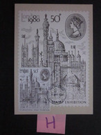 1980 LONDON 1980 INTERNATIONAL STAMP EXHIBITION P.H.Q. CARD WITH FIRST DAY OF ISSUE POSTMARK. ( 02347 )(H) - PHQ Cards