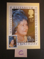 1980 THE 80th BIRTHDAY OF THE QUEEN MOTHER P.H.Q. CARD WITH FIRST DAY OF ISSUE POSTMARK. ( 02352 )(C) - PHQ Cards
