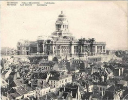 BRUXELLES - Panorama - Palais De Justice - Oblitération De 1908 - Dimensions De La Carte : 14cm X 18cm - Panoramische Zichten, Meerdere Zichten