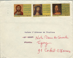 1970 , VATICANO / VATICANE - SOBRE CIRCULADO A FRANCIA , LLEGADA , ARTE - Briefe U. Dokumente
