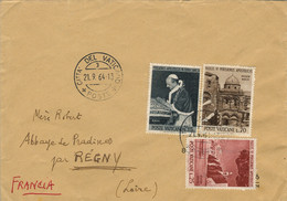 1964  , VATICANO / VATICANE - SOBRE CIRCULADO A REGNY - Storia Postale