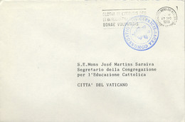 VATICANO / VATICANE - SOBRE CIRCULADO CON MARCA DE FRANQUICIA / FRANCHISE - SACRA CONGREGATIO CLERICIS - Brieven En Documenten