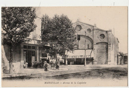 CPA 13 - MARSEILLE - Avenue De La Capelette - TB PLAN Croisement Avec Terrasse Café Avec ANIMATION + REGENCE BAR - Non Classés