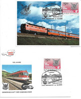 1875p: Oberndorf Bei Salzburg, Sonderstempel Taufe Des Triebwagens 1993- 2 Belege - Oberndorf Bei Salzburg