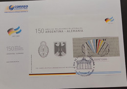 P) 2007 ARGENTINA, ANNIVERSARY BILATERAL RELATIONS WITH GERMANY STAMP, MINISHEET, XF - Other & Unclassified