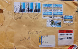 P) 2021 ARGENTINA, HIGH FACE VALUE, NATIONAL PARKS STAMPS, FROM SANTA FE TO FLORIDA USA, AIRMAIL, XF - Andere & Zonder Classificatie