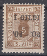 Iceland Island Ijsland 1902 Porto Mi#12 A, Mint Hinged - Unused Stamps