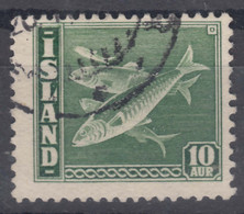 Iceland Island Ijsland 1940 Fish Mi#215 B Used, Perforation 14 : 13 3/4 - Used Stamps